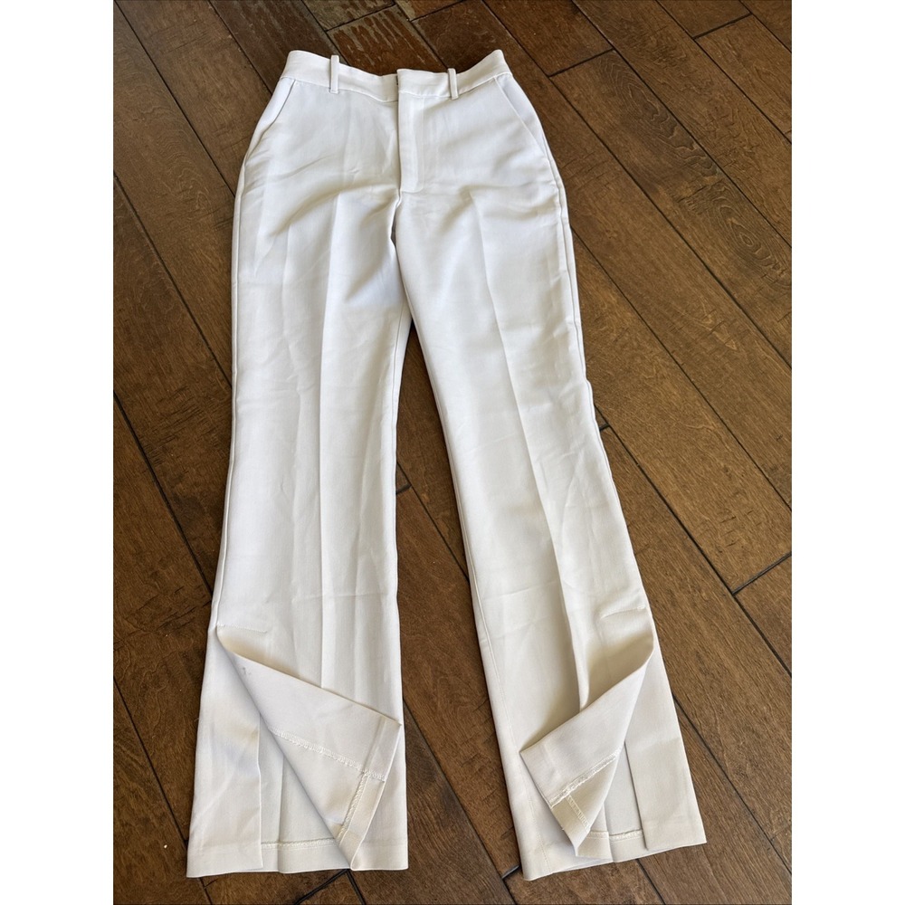 Abercrombie & Fitch Women's Side Slit Pants Size 27/4 Beige Color